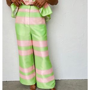 Pink and Green Main Striped pants!